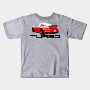 Everyday Supercar – 992 Turbo S 911 Turbo Inspired Kids T-Shirt